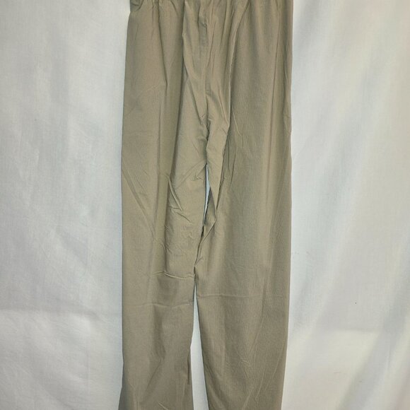 Olive Green Khaki Dress Pants with Bow Ties - Picture 3 of 3